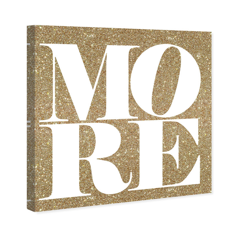 More Love Glitter - Art textuel, H 40 po x l 40 po