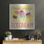  «Icecream» par Erin Clark, art mural en métal, 24 po x 24 po-1299876676