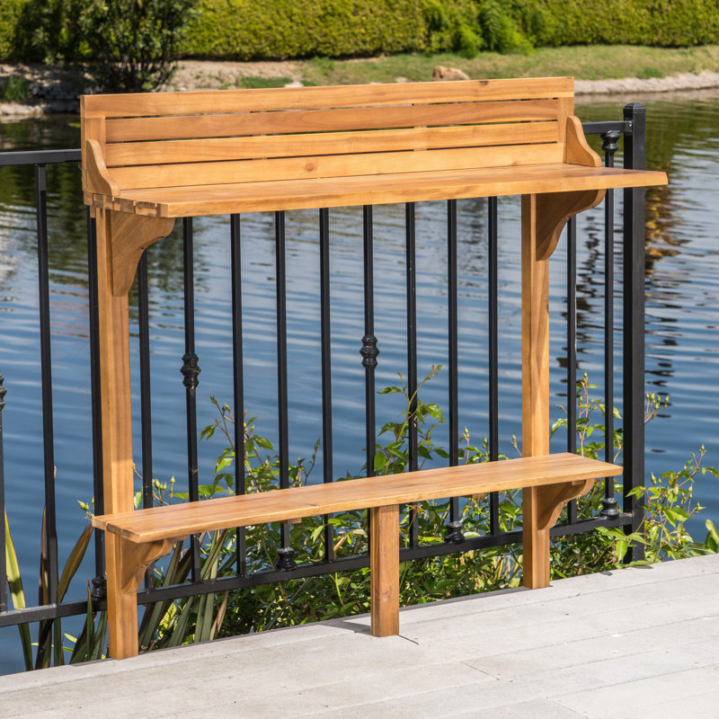 Wood BALCONY BAR TABLE