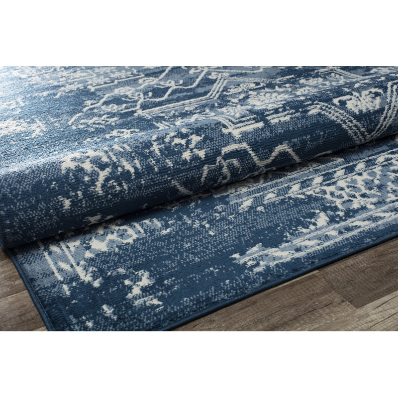 Gabriel Vintage Sea Salt Area Rug, Rectangle 2'6" x 4'