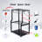Garden Tool Organizer Heavy Duty,Yard Tool Tower Rack,Garage Storage Organization For Long Handle Tools,Rake,Brooms,Extra Hooks For Small Shovel,Shear.All Metal,Free Standing.