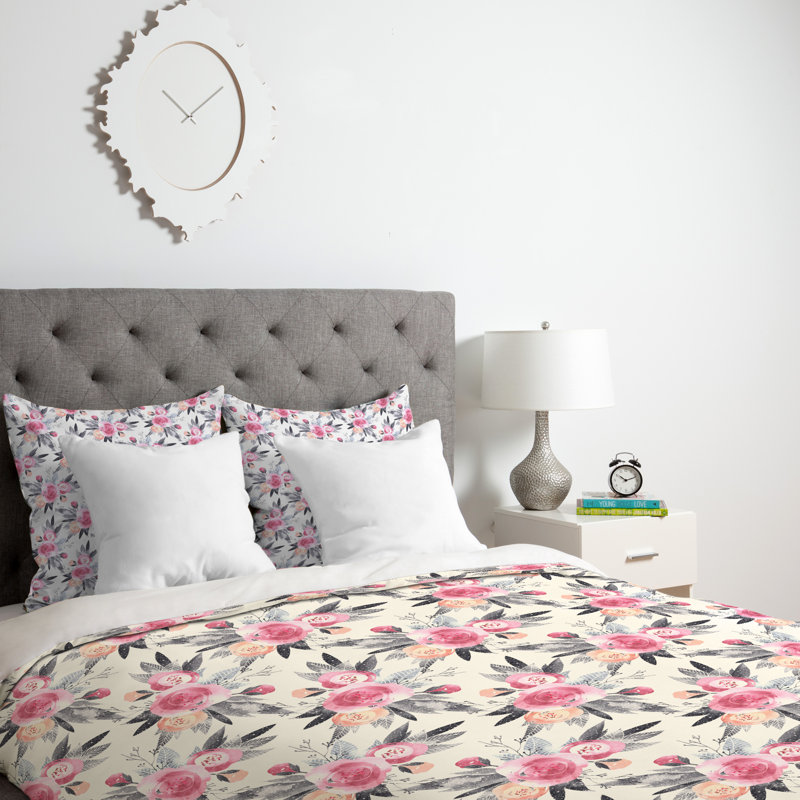 Housse de couette Snow Rose, Housse de couette pour grand lit