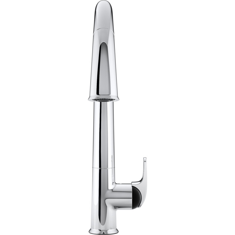 Robinet de cuisine à poignée simple Sensate, Chrome poli