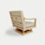 Solerno Heated Swivel Chair — Dove-739103963
