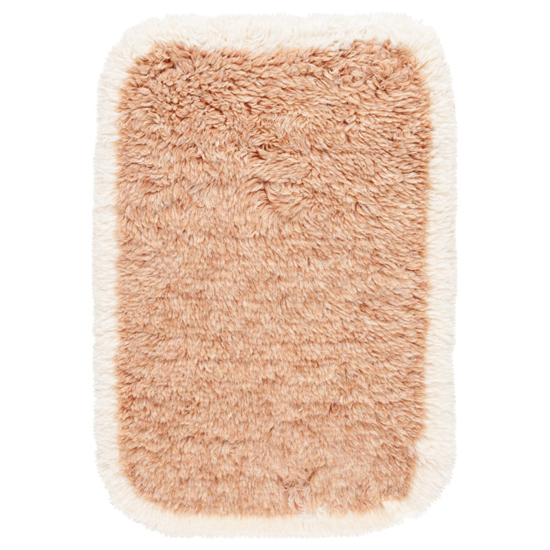 Casablanca 475 Hand Woven Wool Pile Solid Color Rug, Rectangle 5' x 8'