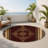 Ornamental Rose Indoor And Outdoor Area Rug-700196015