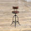 Swivel Adjustable Height Counter Stool with Metal Frame
