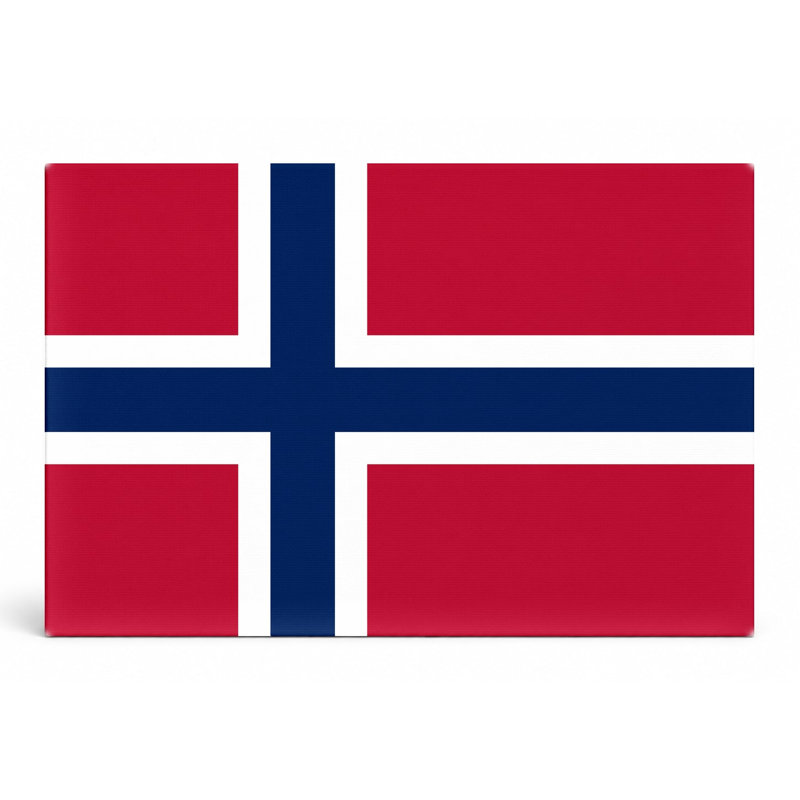 Drapeau de la Norvège - fierté nationale de Norvège, art mural sur toile, H 16 po x l 20 po