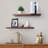 Gerette 2 Piece Walnut Floating Shelf