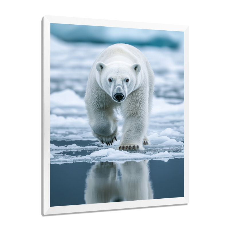 Fareham - animaux, art mural, H 20 po x l 12 po, Reproduction encadrée d'une seule photo, Blanc