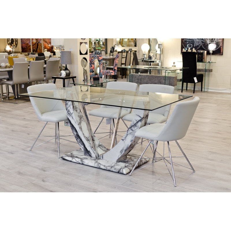 Eunice Glass Dining Set