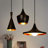 1 - Light Matte Black Kitchen Island Pendant