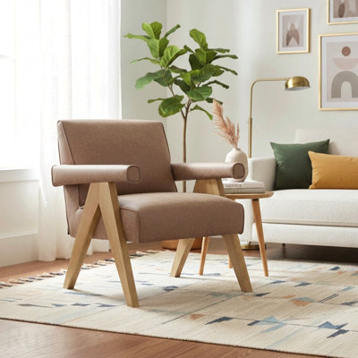 Chaise moderne avec accoudoirs revêtue de cuir artificiel Modern Perfect For Modern Lounges