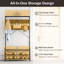 Coat Rack 4-In-1 Hall Tree with 11 Hanging Hooks & Shoe Bench-828666561