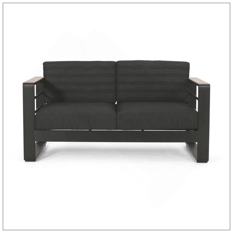 GIOVANNA LOVESEAT: Durable Aluminum Frame With Water-Resistant Cushions, Perfect For Outdoor Relaxation And Comfort.
