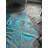 Aleksas Turquoise Metallic Zebra Cowhide Rug