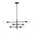 6 Light 25.625" Wide Matte Black Pendant