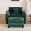 Chaise d'appoint modulaire avec tissu chenille et coussins ergonomiques-122062130