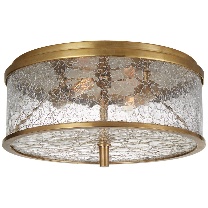 Kelly Wearstler Liaison Medium Flush Mount, Antique Brass