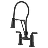 Rook® Articulating Bridge Faucet with Finished Hose