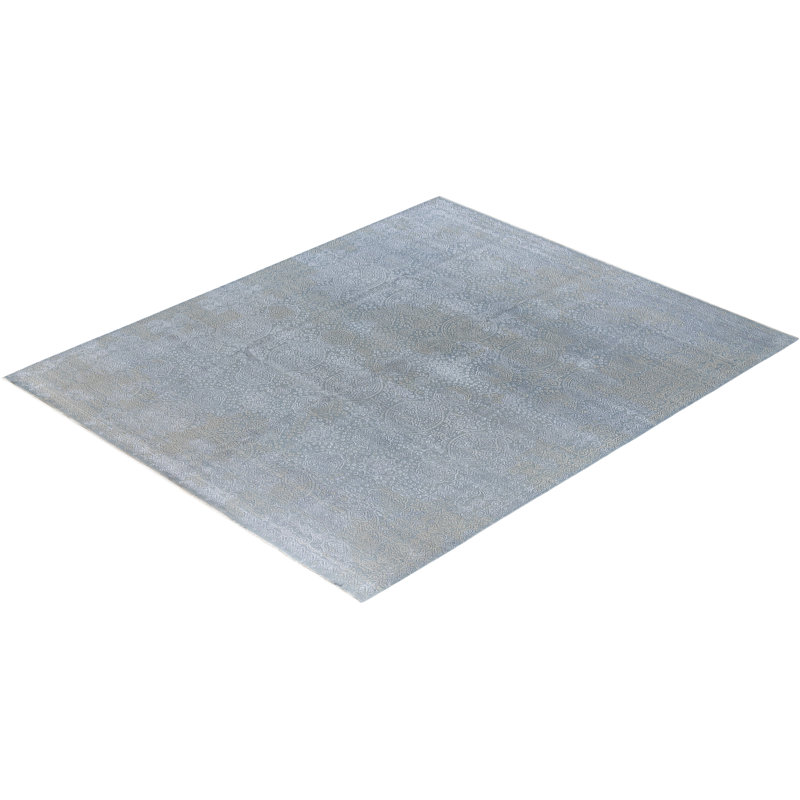 Overdyed One-of-a-Kind 8' 0" X 9' 8" Hand Knotted Area Rug