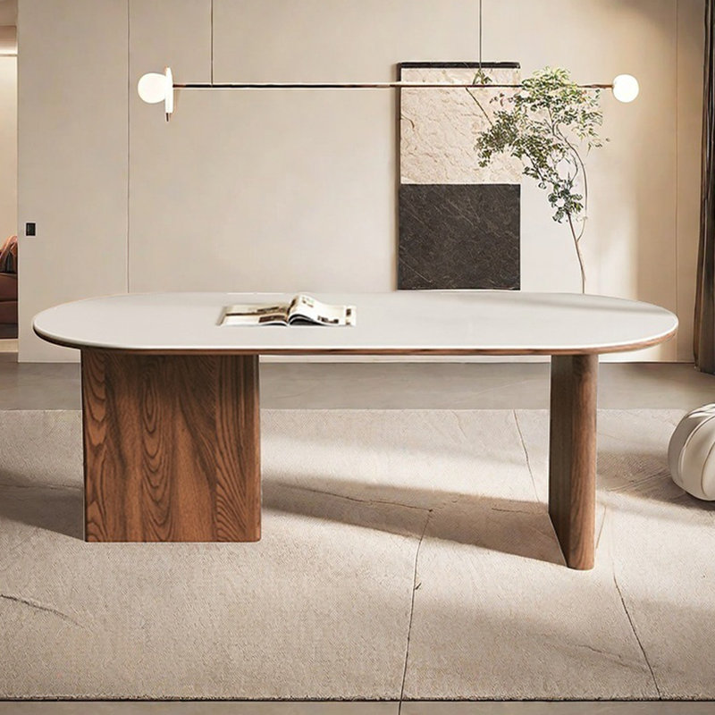 Table de salle à manger style rétro français, H 29,52 po x L 70,86 po x l 31,49 po