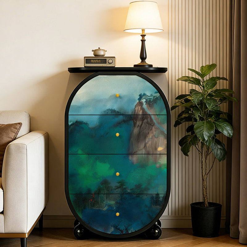 Nouvelle armoire d'entrée en bois massif de style chinois