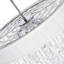 Lustre tambour 22 po noir ou blanc cassé - luminaire Glam 8 lumières avec gouttes en verre transparent et base d'ampoule G9, tige chromée réglable - Éclairage en cristal moderne pour la salle à manger ou le vestibule-22069589