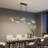 Holmesfield 9 - Light Modern Dimmable Sputnik Linear Glass Bubble Chandelier-1551573637