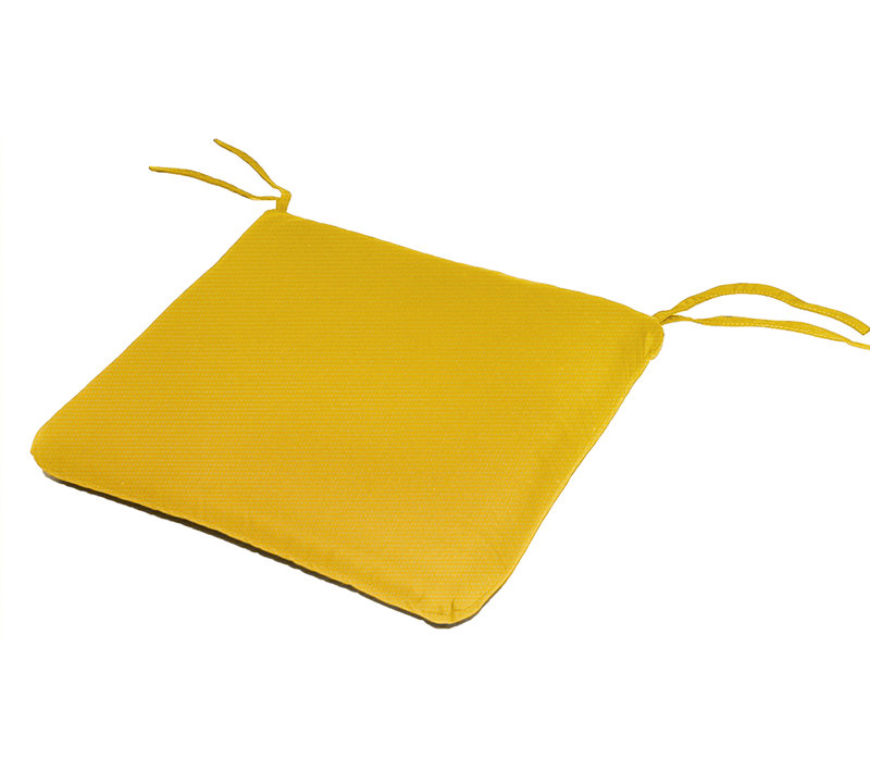 Outdoor 2.5'' Dining Chair Cushion, Canvas Sunflower Yellow Sunbrella® Canvas