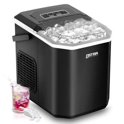 Countertop Ice Maker Machine, Portable Ice Maker Makes 9 Bullet Ice Cubes in 6 Minutes
