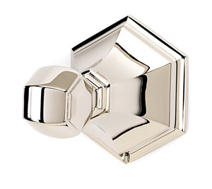 Nicole Wall Mounted Robe Hook, Polished Nickel