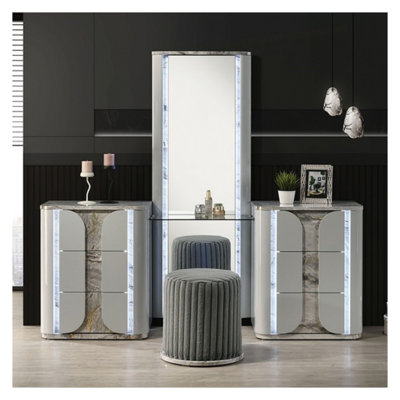 Oliwier Vanity Set With Stool