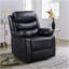 Fauteuil inclinable électrique noir avec accoudoirs coussinés-1371130143