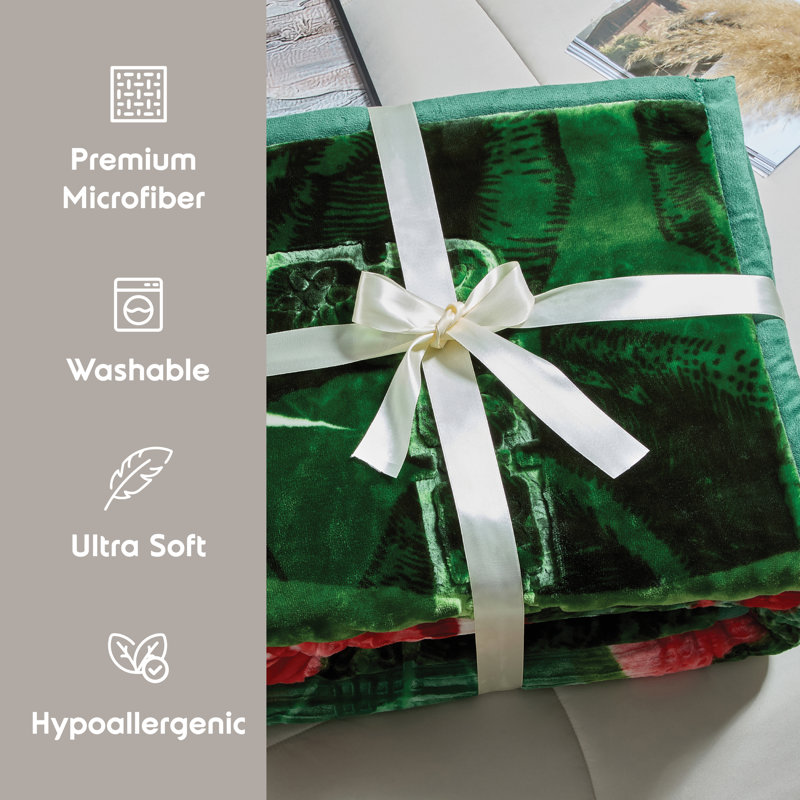Couverture en peluche Nestl, Très grand, Vert