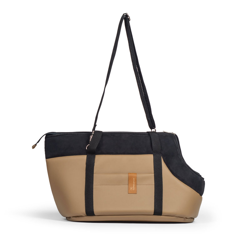 Pet Carrier, 32cm H x 58cm W x 30cm D, Brown