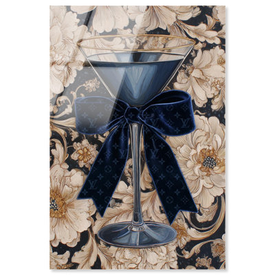 «Blue Velvet Martini Glam» par Art Remedy