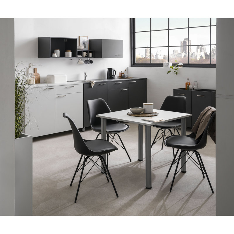Rozzer 120 cm W Kitchen Island with, Anthracite