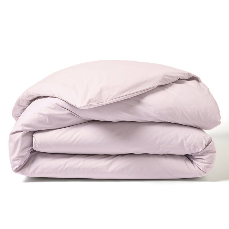 Hazelanne Solid Colour Duvet Cover with Pillowcases, 220 x 240cm Duvet Cover, Rose Pink