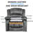 Wide Upholstered Swivel Rocker Recliner Chair-93332949