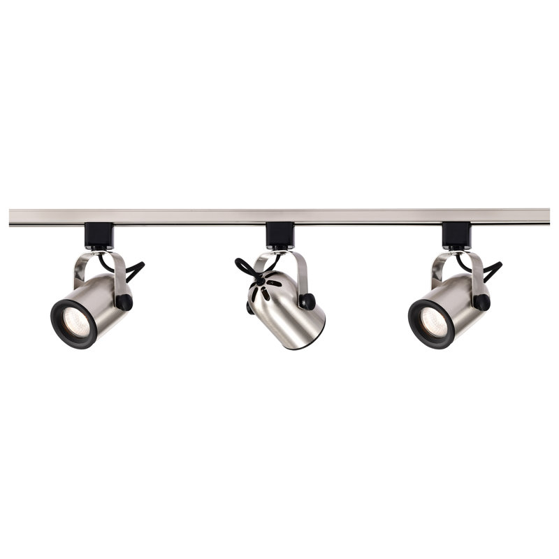 48'' 3 -Light Track Track Kit with Dimmable and Adjustable Head, Nickel