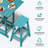 Wood-Look HDPE Bar Stool-2124618064