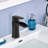 ADA Waterfall Single Hole Handle Brass Bathroom Faucet with Drain-119200490