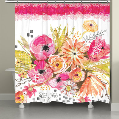 Rideau de douche Peachy Blossoms