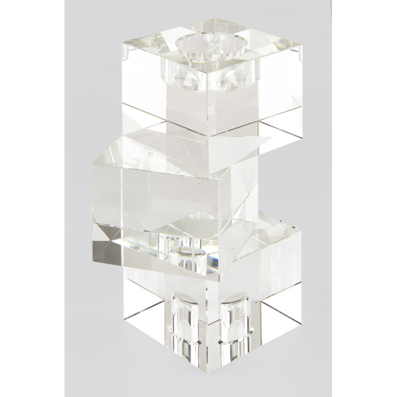 Porte-votive en cristal stacked cubes, H 7 po x l 5 po x P 5 po
