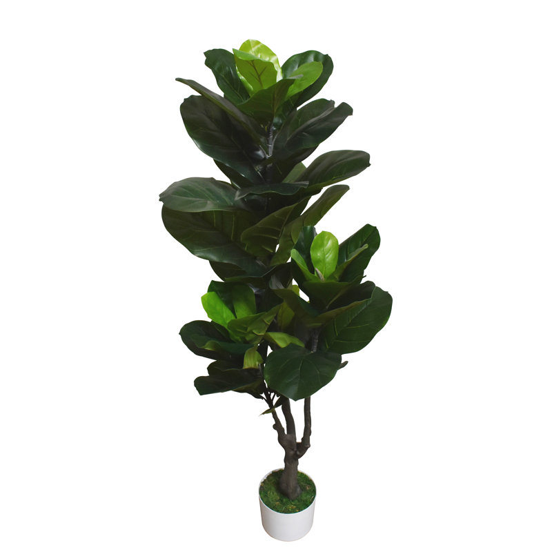 48'' Faux Fiddle Leaf Fig Tree in Pot