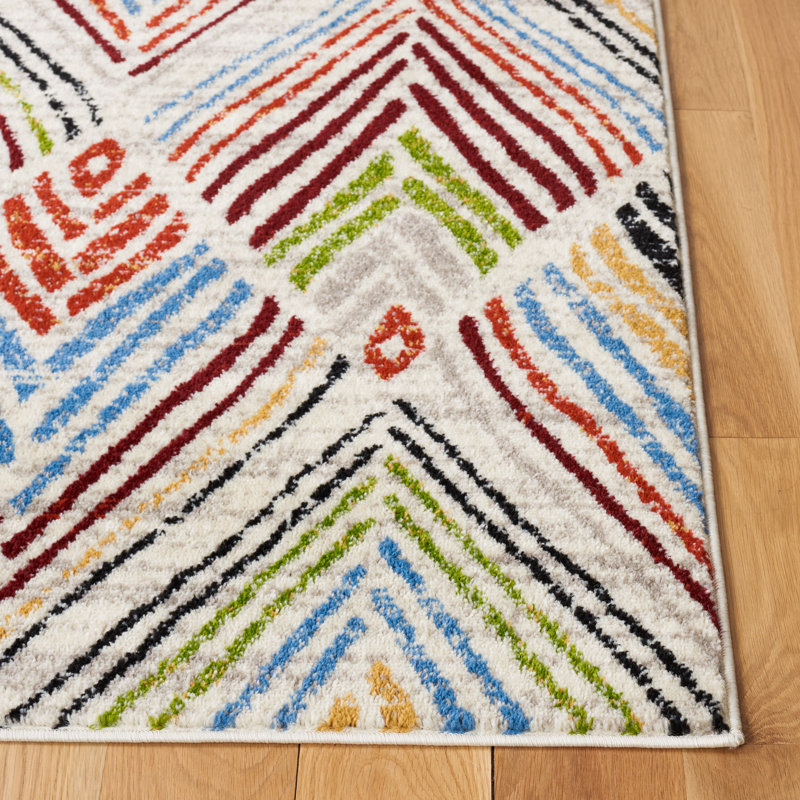 Adgie Performance Southwestern Rug, Square 6'7"