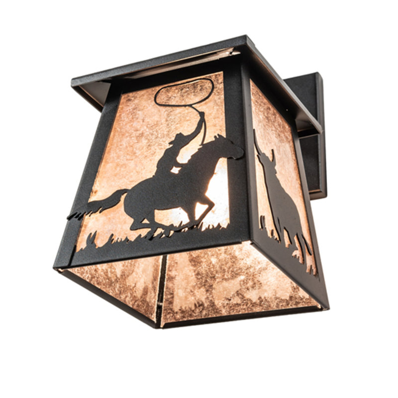 Cowboy And Steer 1 - Light Armed Sconce