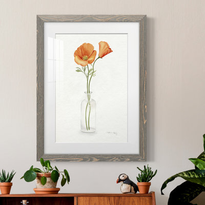 " California Poppy Vase II "