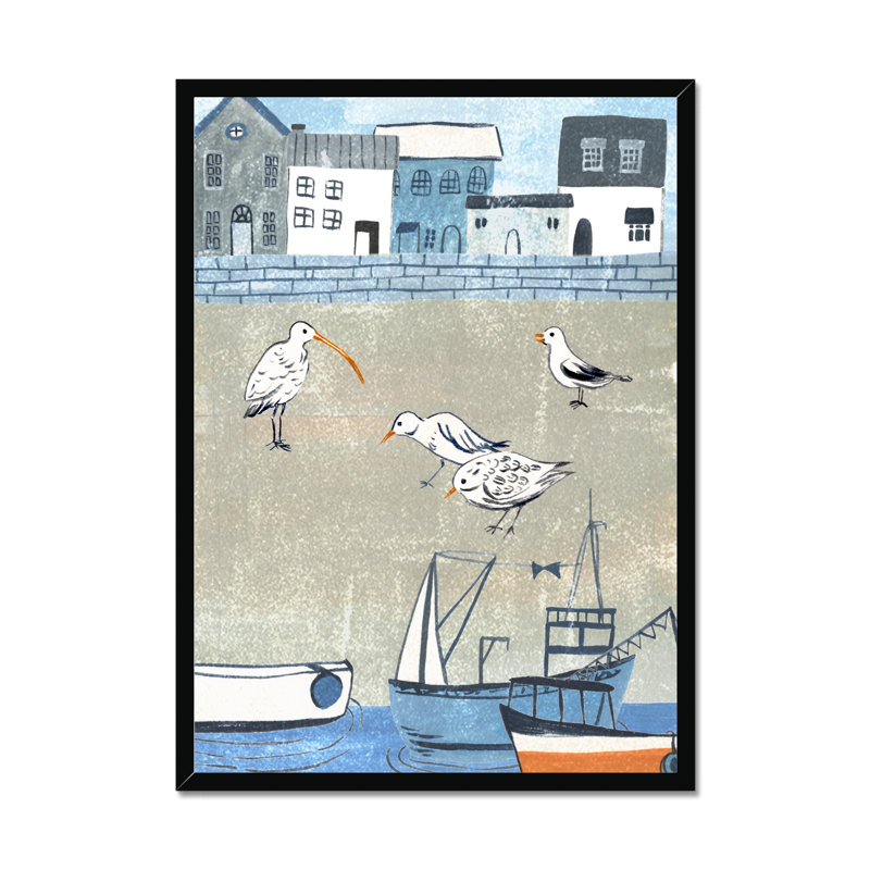Sailors Rest II by Melissa Wang - Painting, Black Framed Paper Print, 80cm H x 55cm W